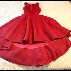 Issue New York- Honeycomb Mesh A-Line Dress